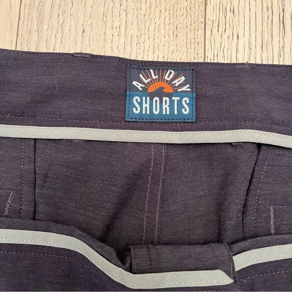 Faherty All Day Shorts Mens Size 38 Gray Hybrid Performance Stretch Breathable